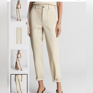Reiss Erin Cotton Tapered Pants, Size 4